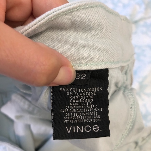 Vince Dylan Ankle Skinny Light Blue Aqua 32 - Picture 12 of 14